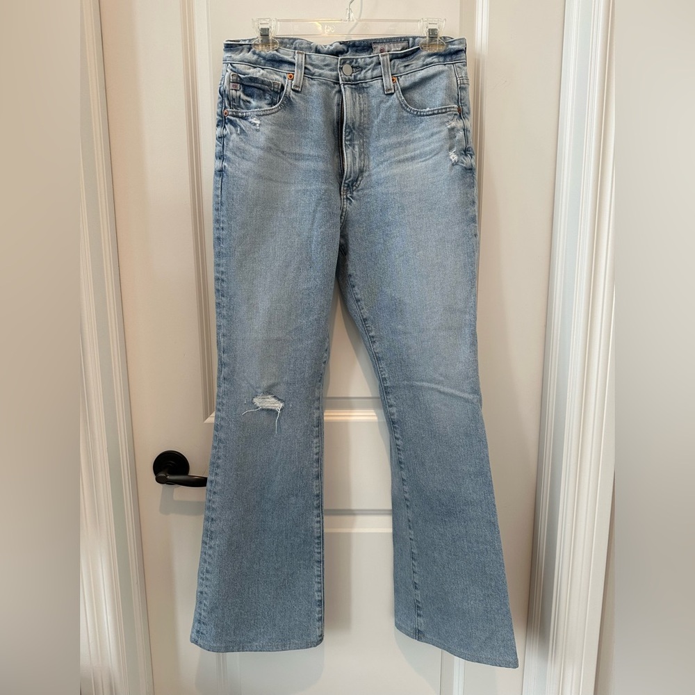 Women's Light Blue Flared Jeans